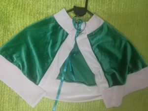 Adult Female Costumes to Hire - Green Velvet Cape - SHORT